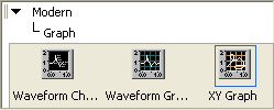 Three icons are contained in the directory hierarchy under 'Modern' and 'Graph'.