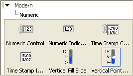 Six icons contained within the directory hierarchy under 'modern' and 'numeric'.