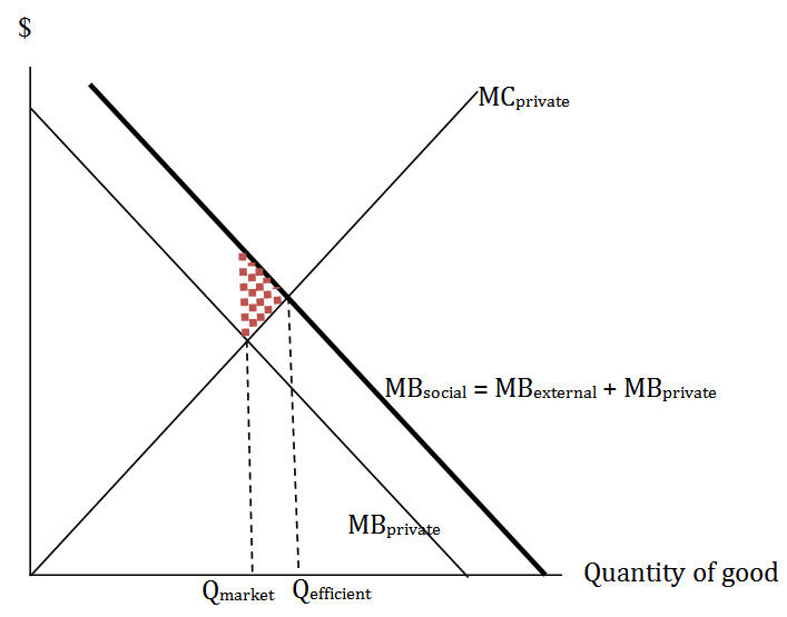 a graph of Positive Externality