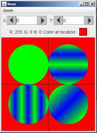 Possible output image from the program in Listing 1.