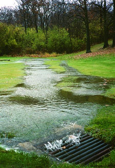 a photograph of surface runoff