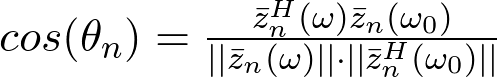 Angle Between Filter Vectors