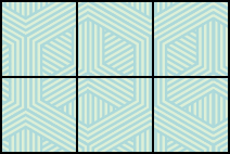 A rectangle is shown. It has 3 squares across and 2 squares down, a total of 6 squares.