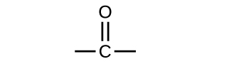 A C atom is shown with dashes appearing to the left and right. An O atom is double bonded above the C atom.