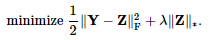 An equation for matrix completion