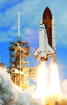 An image of a rocket taking off.