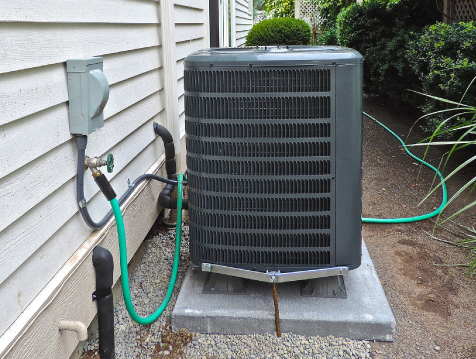 The photo shows a heat pump.