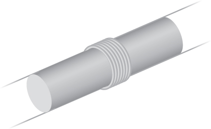 Figure shows a coil that is tightly wrapped around the outside of the long solenoid.