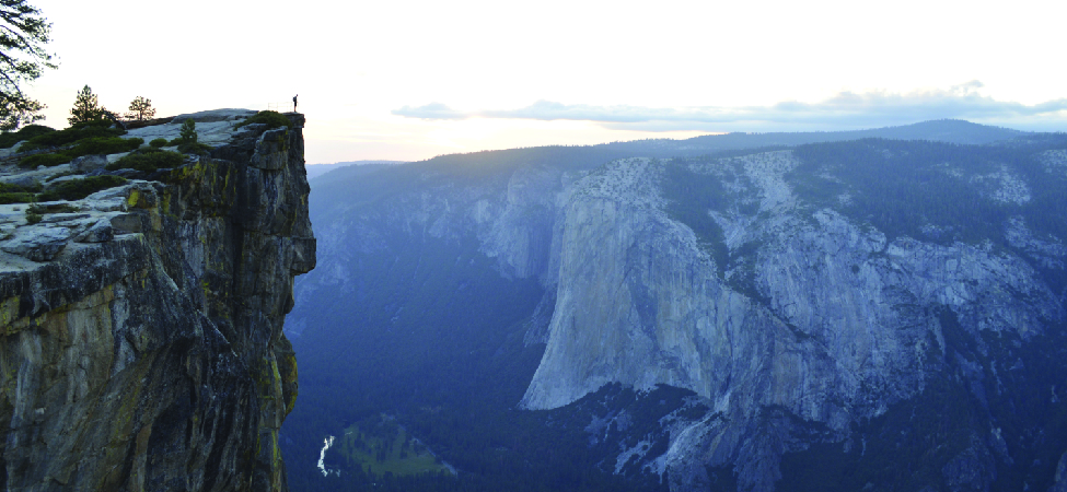 This figure shows a rock cliff.